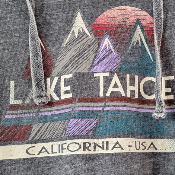 Lake Tahoe California Women's Small Hooded Sweatshirt Fleece Hoodie Camp… - Picture 2 of 8